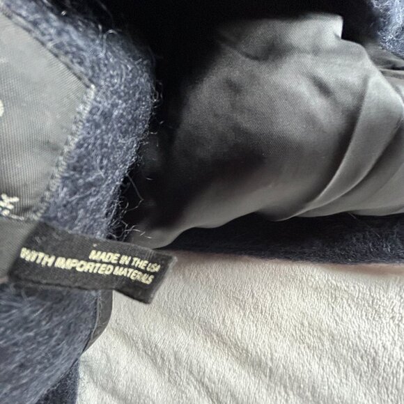 Rag & Bone Womens Mohair Wool Cardigan Jacket Charcoal Size 8 Open Front Lined - Picture 4 of 10